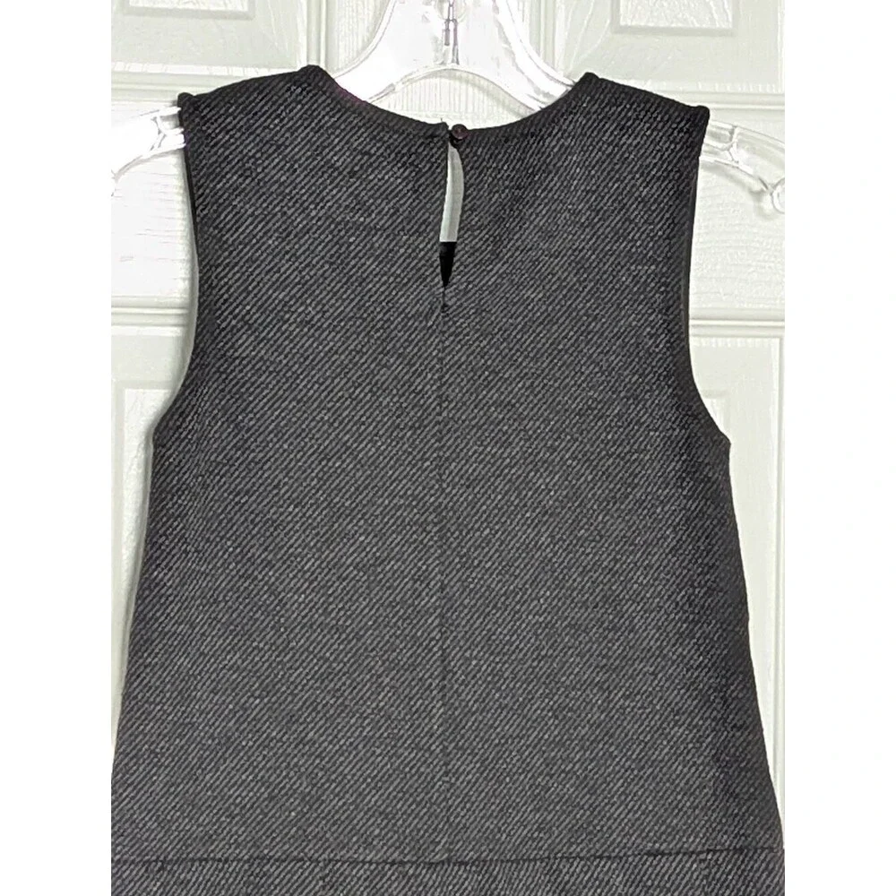 ZARA Girls (Size 8) Jumper/Pinafore/Tunic Dress w/Pleated Skirt & Buckle Accents